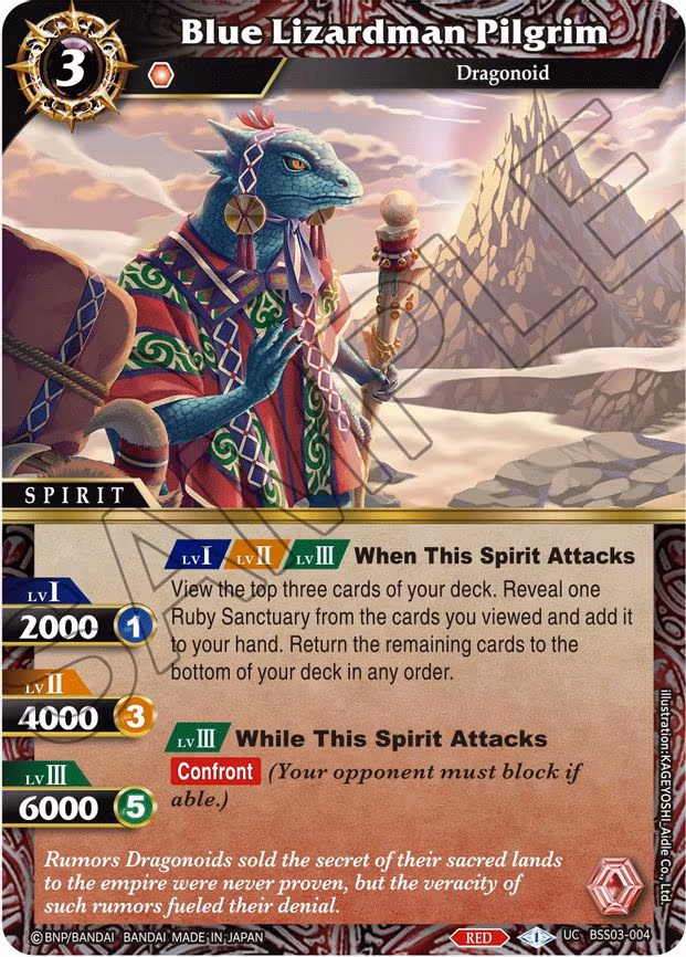 Blue Lizardman Pilgrim
