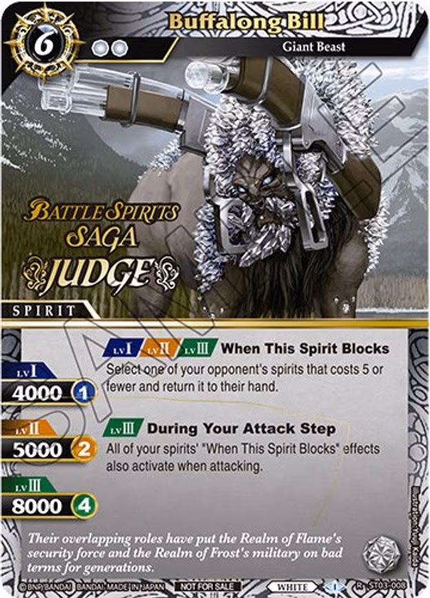 Buffalong Bill (Judge Pack Vol. 1) - Promo (ST03-008)