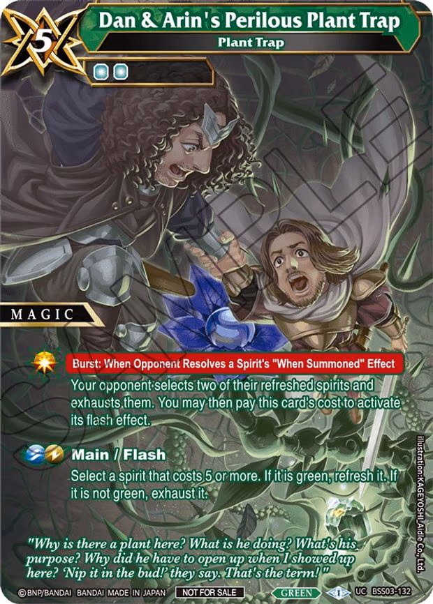 Dan & Arin's Perilous Plant Trap - Promo (BSS03-132)
