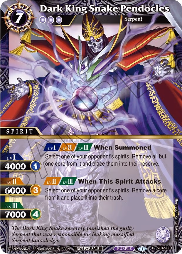 Dark King Snake Pendocles - Promo (ST02-001)