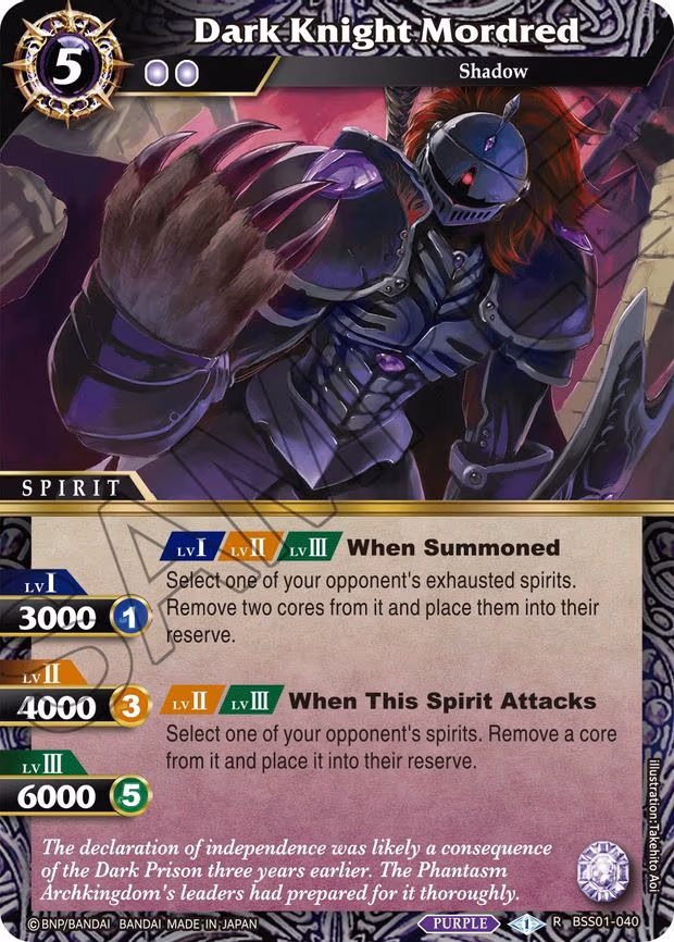 Dark Knight Mordred - Rare (BSS01-040)