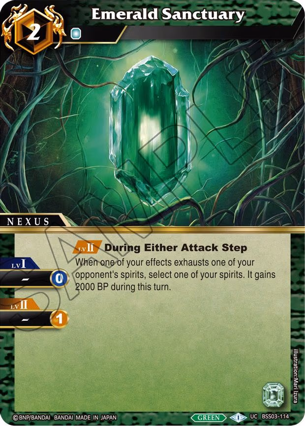 Emerald Sanctuary - Uncommon (BSS03-114)