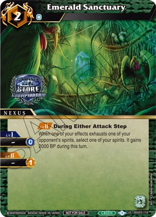 Emerald Sanctuary - Uncommon (BSS03-114)