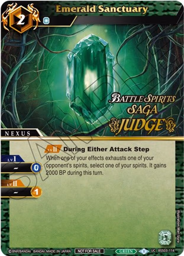 Emerald Sanctuary (Judge Pack Vol. 3) - Uncommon (BSS03-114)