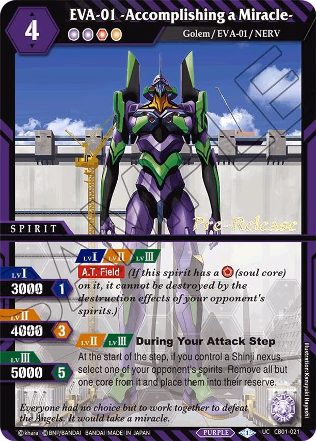 EVA-01 -Accomplishing a Miracle