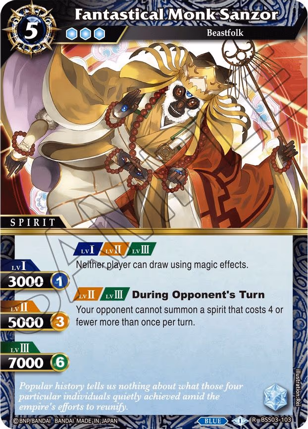 Fantastical Monk Sanzor - Rare (BSS03-103)