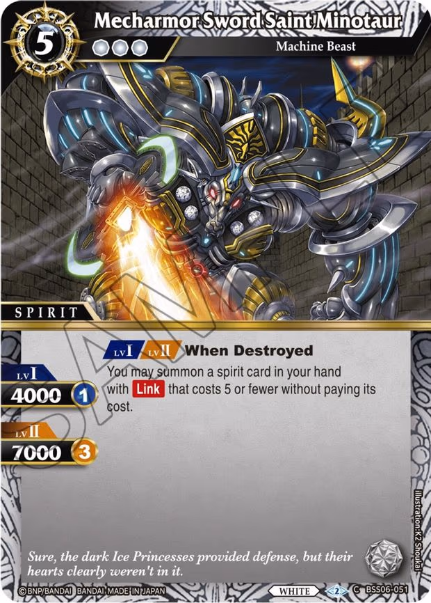 Mecharmor Sword Saint Minotaur - Common (BSS06-051)