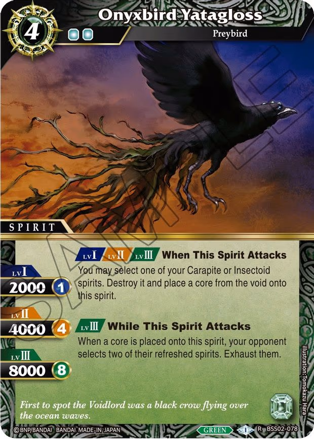 Onyxbird Yatagloss - Rare (BSS02-078)