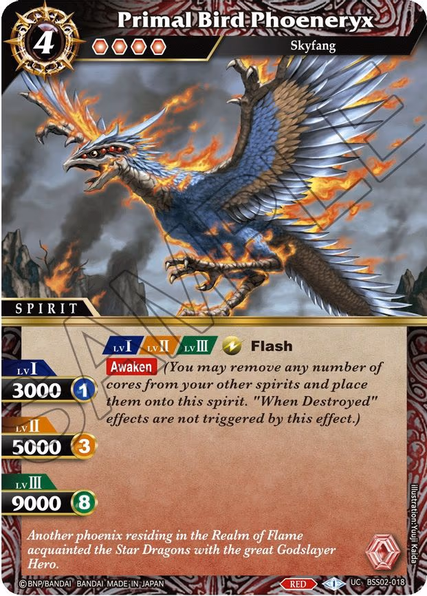 Primal Bird Phoeneryx - Uncommon (BSS02-018)