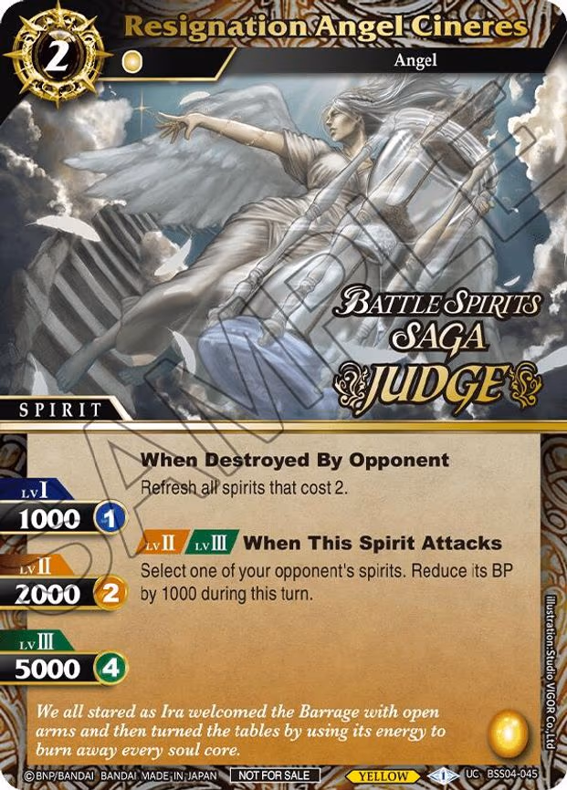 Resignation Angel Cineres (Judge Pack 2024 Vol. 1) - Uncommon (BSS04-045)