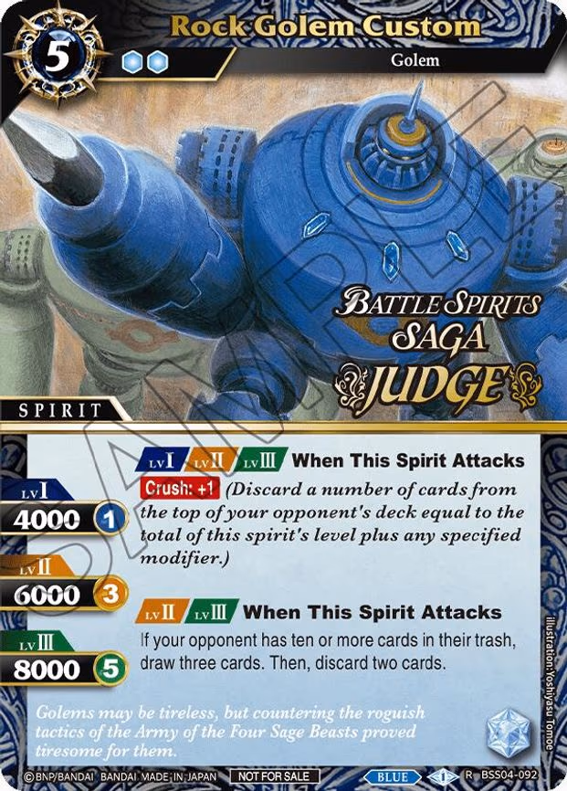 Rock Golem Custom (Judge Pack 2024 Vol. 1) - Rare (BSS04-092)