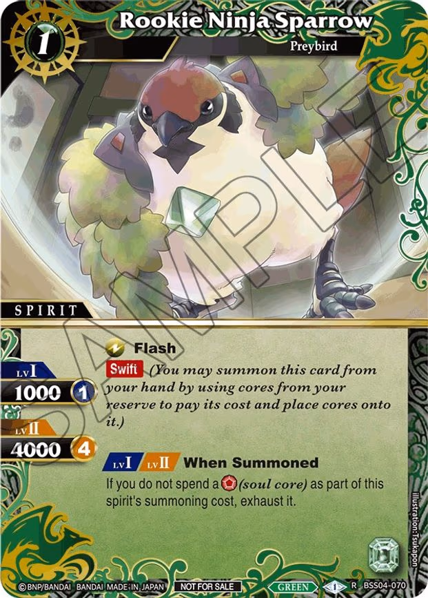 Rookie Ninja Sparrow - Rare (BSS04-070)