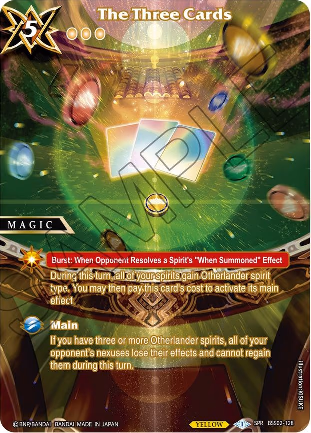 The Three Cards - Special Rare (BSS02-128)