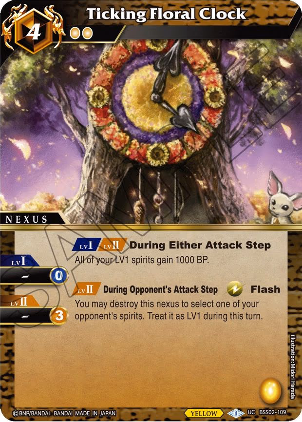 Ticking Floral Clock - Uncommon (BSS02-109)