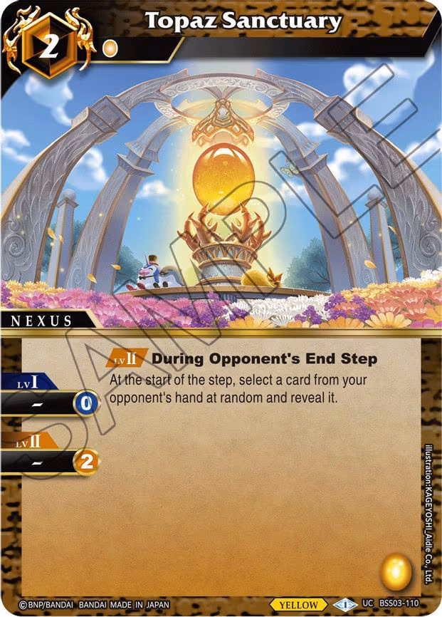 Topaz Sanctuary - Uncommon (BSS03-110)