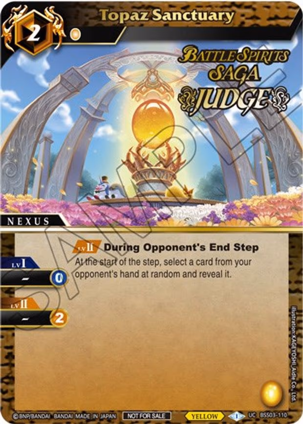 Topaz Sanctuary (Judge Pack Vol. 3) - Uncommon (BSS03-110)
