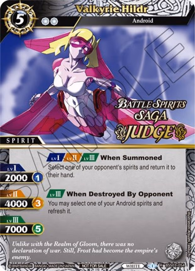 Valkyrie Hildr (Judge Pack Vol. 3) - Rare (BSS03-054)