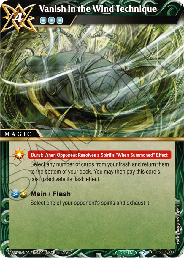 Vanish in the Wind Technique - Common (BSS06-111)