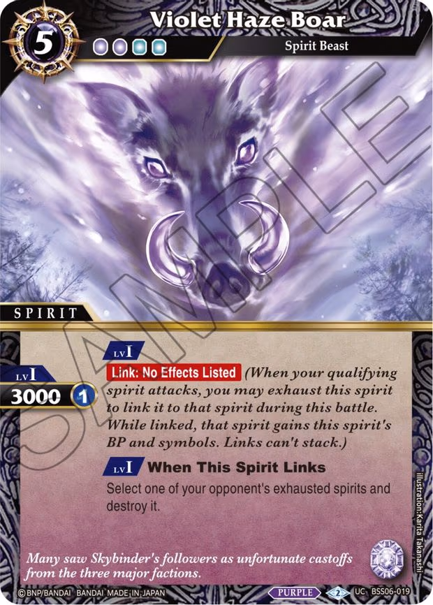 Violet Haze Boar - Uncommon (BSS06-019)