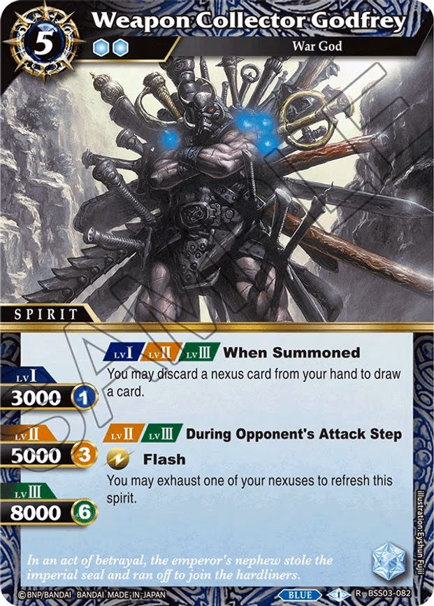 Weapon Collector Godfrey - Rare (BSS03-082)