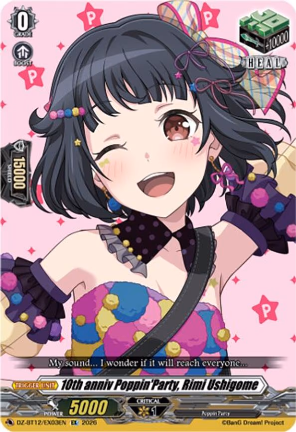 10th anniv Poppin'Party, Rimi Ushigome - EX (DZ-BT12/EX03EN)