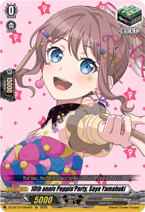 10th anniv Poppin'Party, Saya Yamabuki - EX (DZ-BT12/EX04EN)