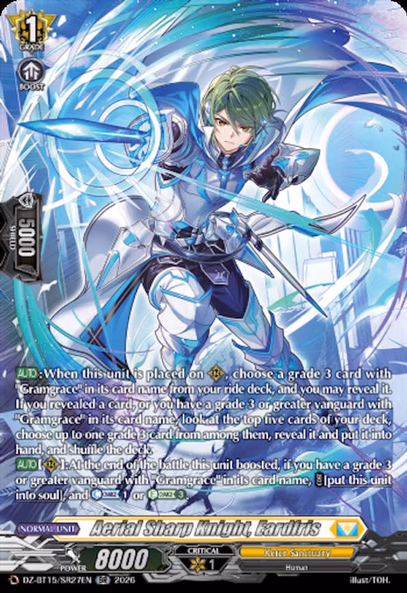 Aerial Sharp Knight, Eardfris - SR (DZ-BT15/SR27EN)