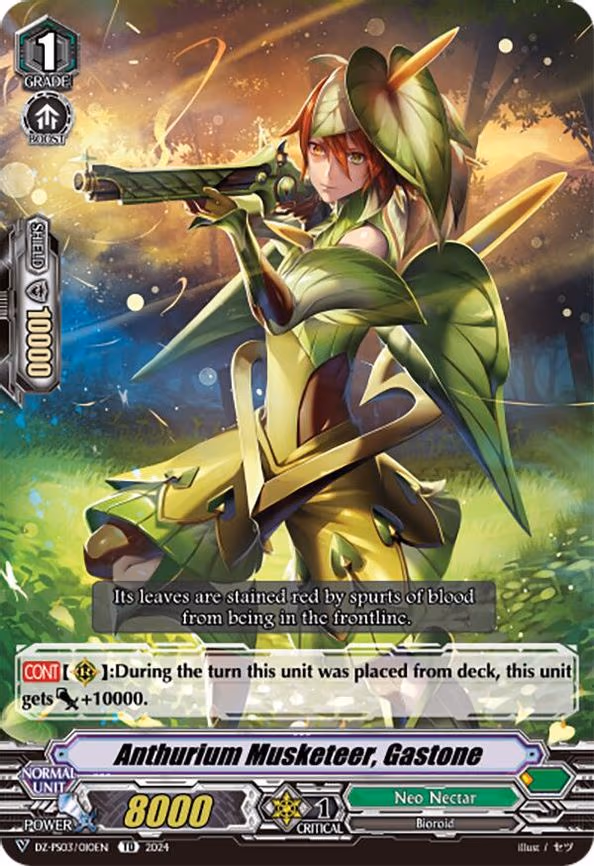 Anthurium Musketeer, Gastone