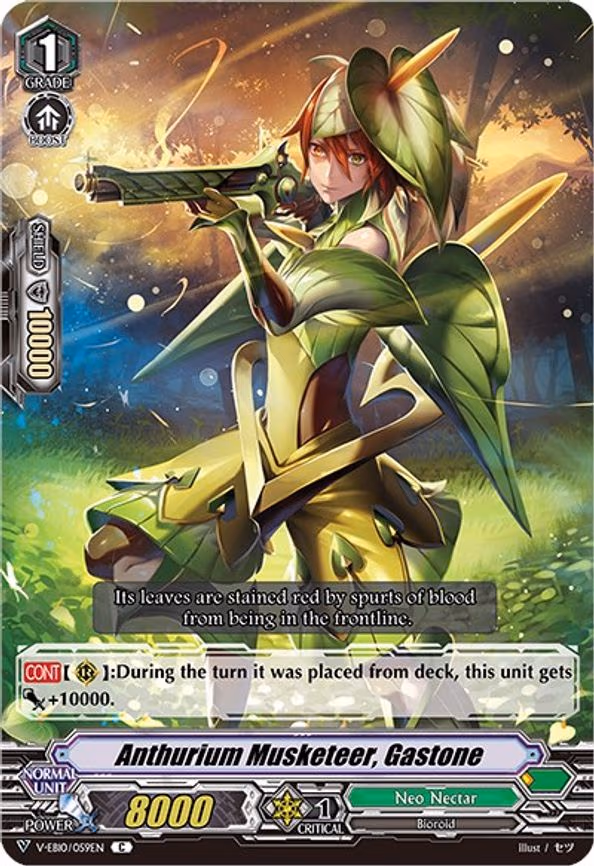 Anthurium Musketeer, Gastone