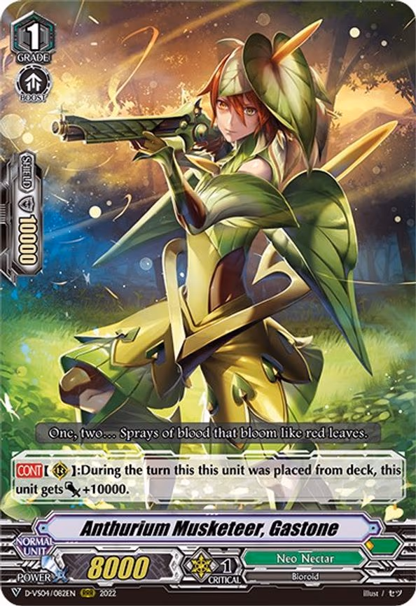 Anthurium Musketeer, Gastone