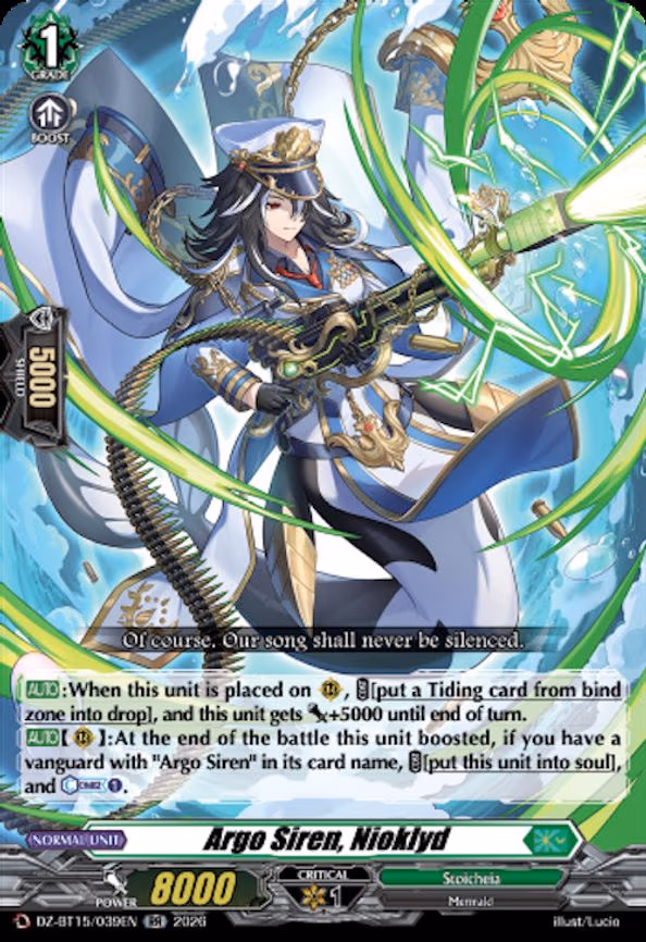 Argo Siren, Nioklyd - RR (DZ-BT15/039EN)