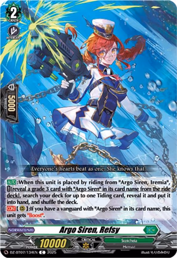 Argo Siren, Refsy