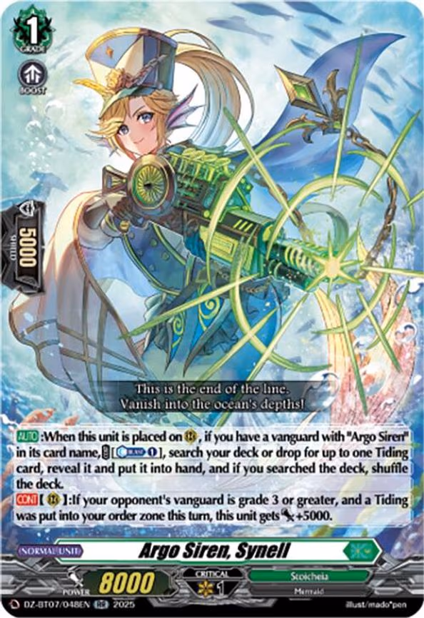 Argo Siren, Synell