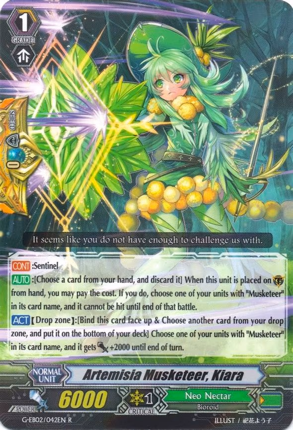 Artemisia Musketeer, Kiara