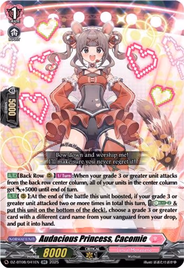 Audacious Princess, Cacomie - RR (DZ-BT08/041EN)