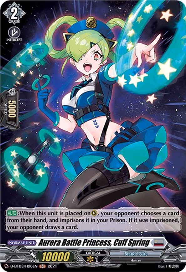 Aurora Battle Princess, Cuff Spring (Holo)