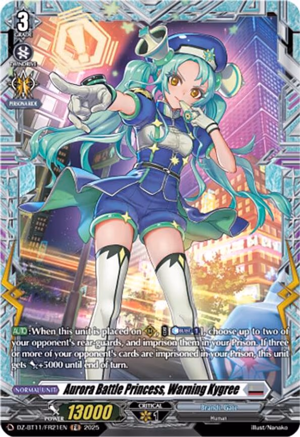 Aurora Battle Princess, Warning Kygree - FR (DZ-BT11/FR21EN)