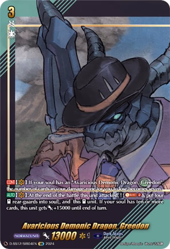 Avaricious Demonic Dragon, Greedon