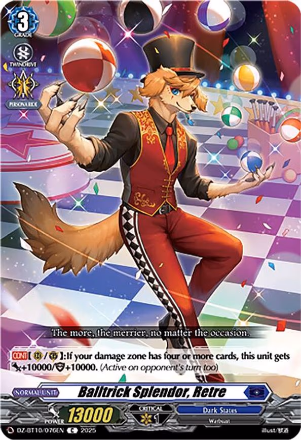 Balltrick Splendor, Retre