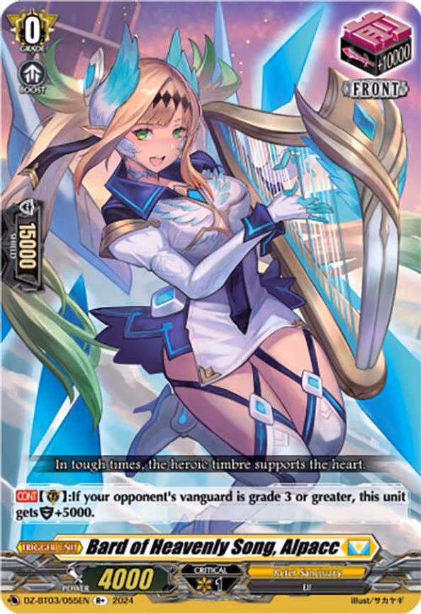 Bard of Heavenly Song, Alpacc (R+) - R+ (DZ-BT03/055EN)