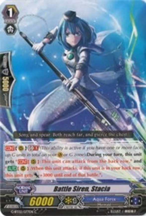 Battle Siren, Stacia