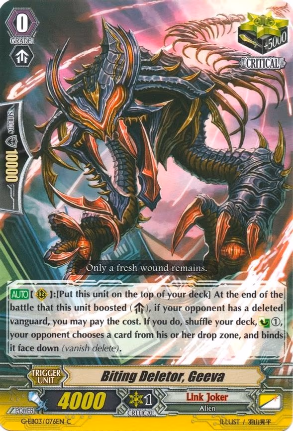 Biting Deletor, Geeva