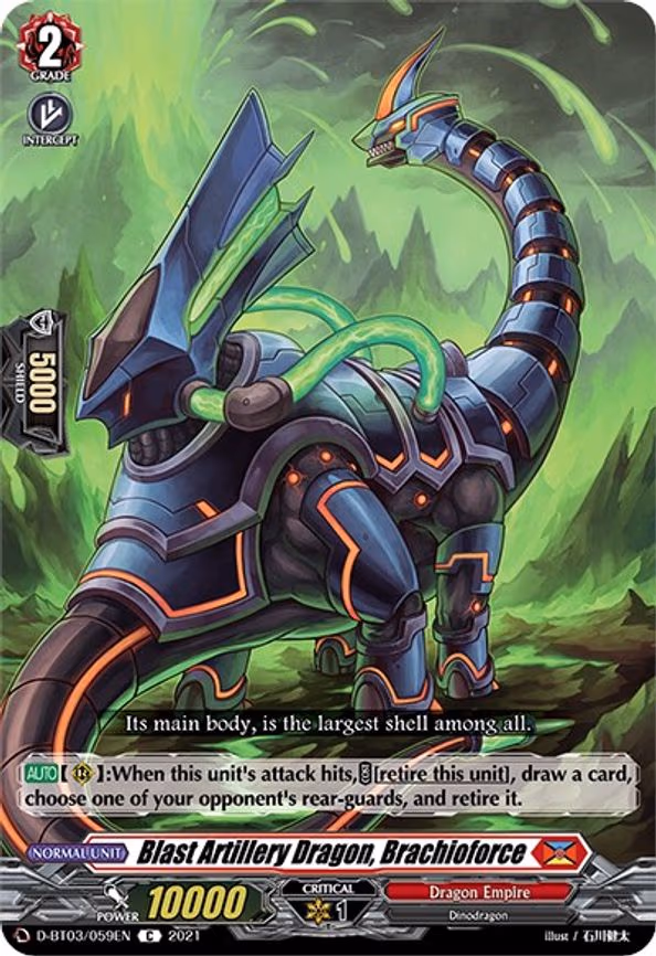 Blast Artillery Dragon, Brachioforce - C (D-BT03/059EN)
