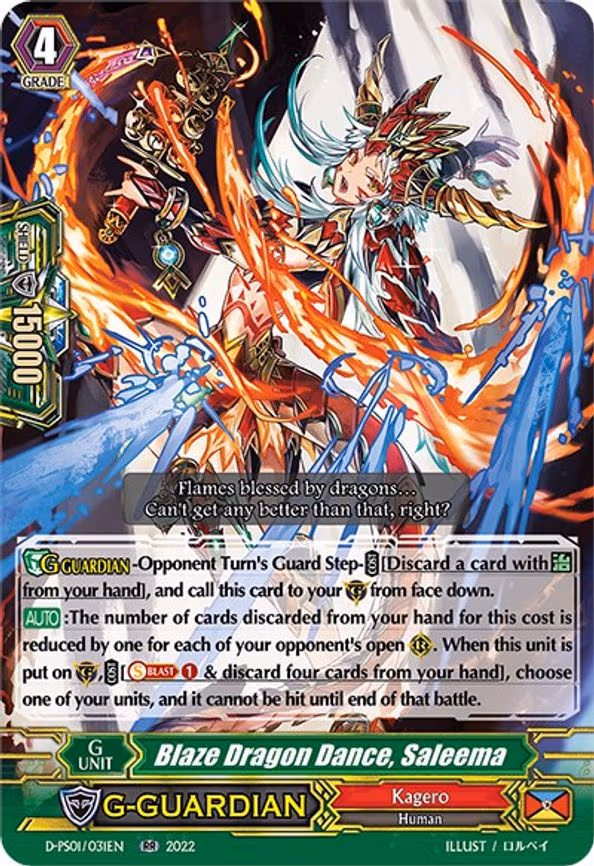 Blaze Dragon Dance, Saleema