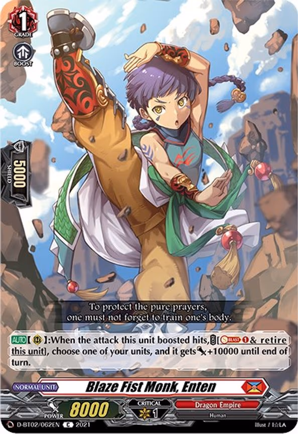 Blaze Fist Monk, Enten - C (D-BT02/062EN)