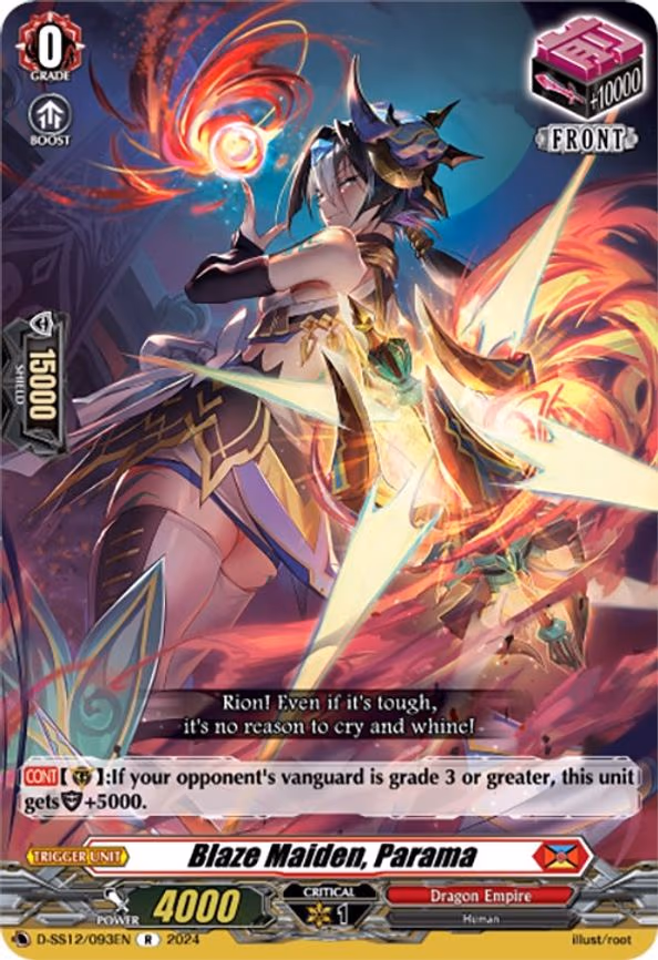 Blaze Maiden, Parama