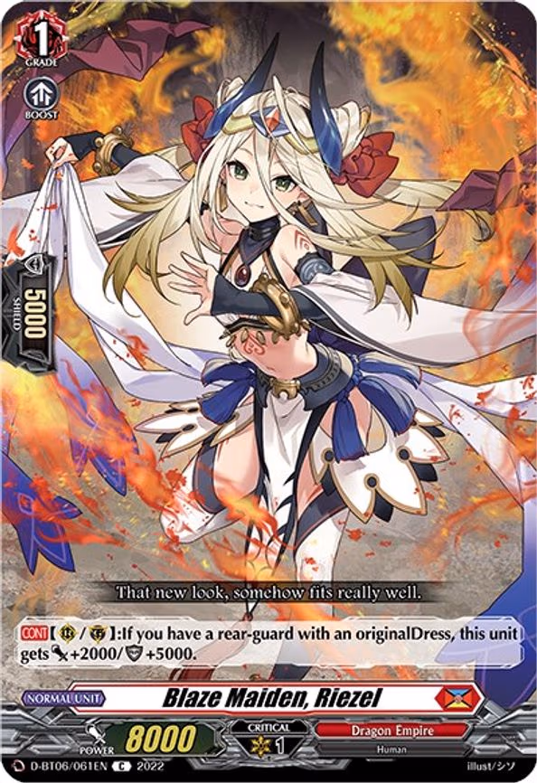 Blaze Maiden, Riezel