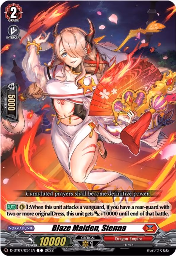 Blaze Maiden, Sienna