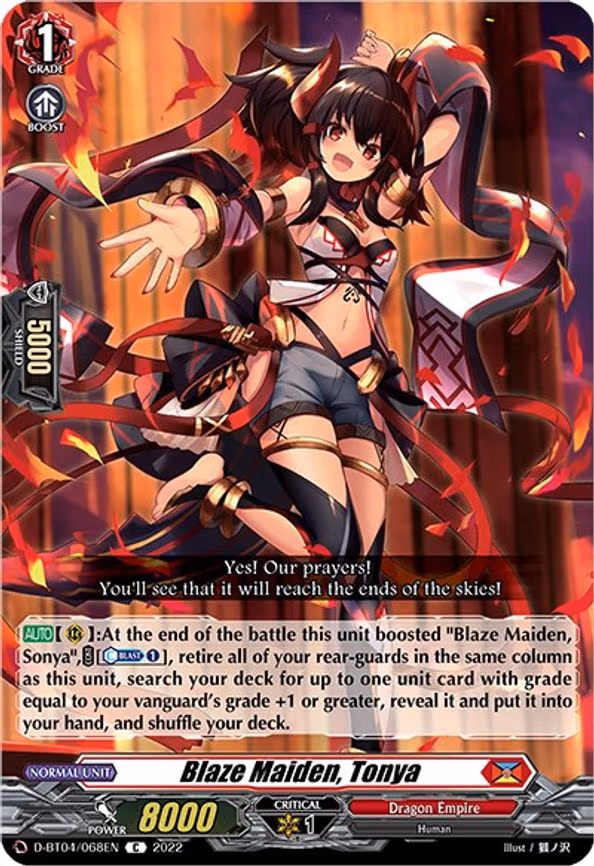 Blaze Maiden, Tonya - C (D-BT04/068EN)