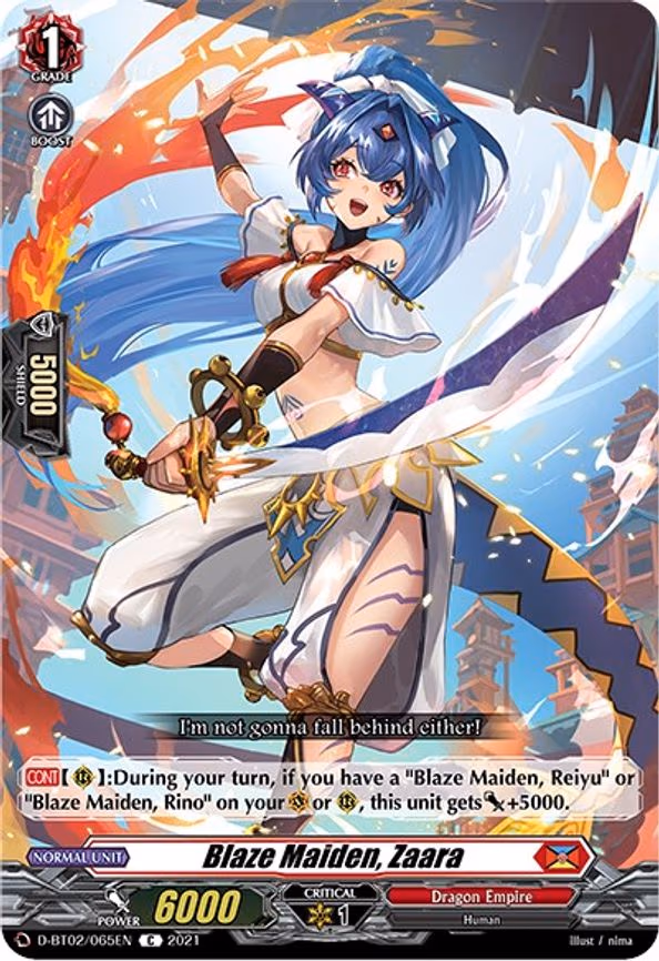 Blaze Maiden, Zaara - C (D-BT02/065EN)